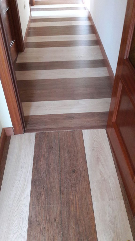 parquet en dos tonos